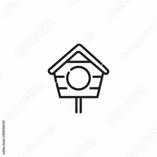 cuckoo nest icon sign vector