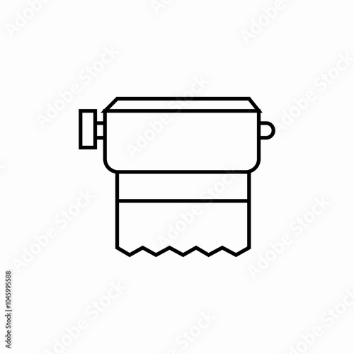 napkin dispenser toilet icon sign vector