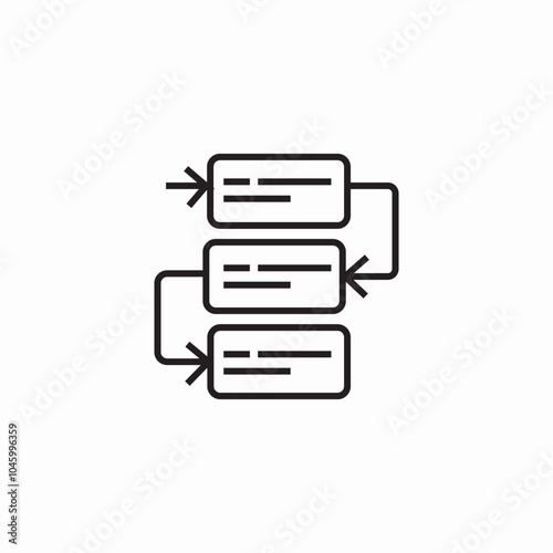 project structure icon sign vector