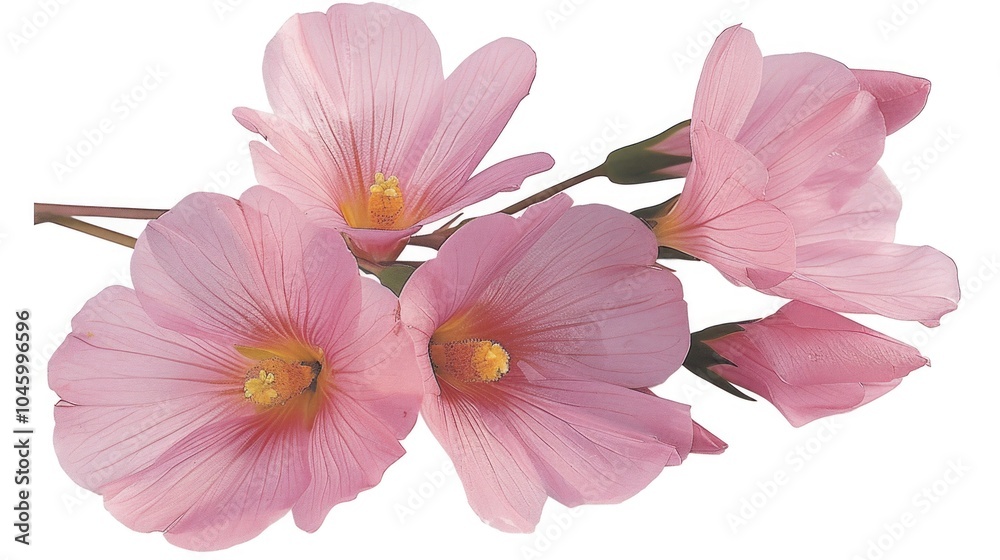 Summer Garden Delight: Pink Evening Primrose Flowers Summer Garden Delight: Pink Evening Primrose Flowers