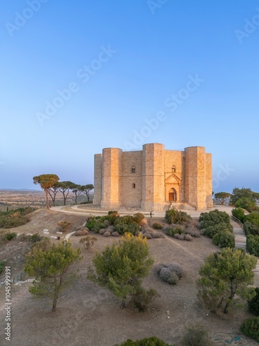 Fortress of Frederick II of Swabia, Castel del Monte, Andria, Western Murge, Barletta, Puliglia, Italy