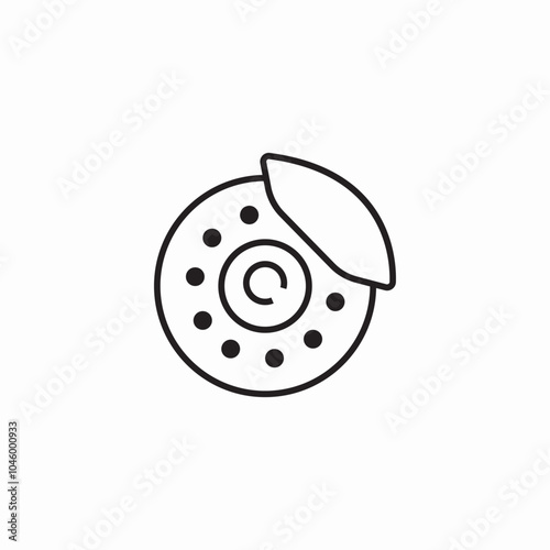 car brake icon sign vector