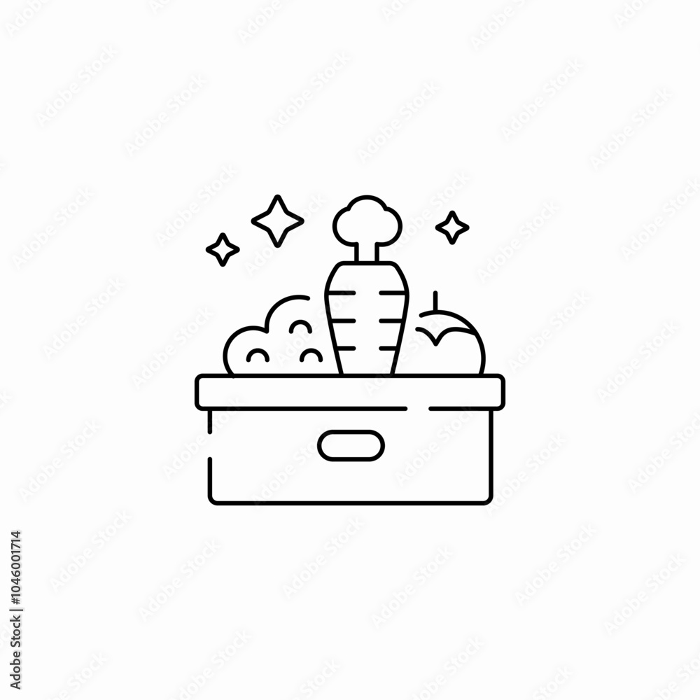 fresh vegetables basket icon sign vector fresh vegetables basket icon sign vector