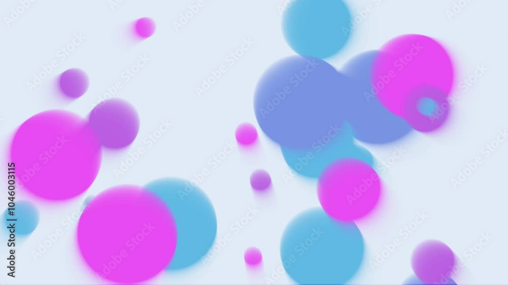 Abstract blur colorful background. Loop animation. Minimal concept for a bubbles backdrop with circles floating in the air. Wallpaper with abstract bright animation. Balloons Abstract blur colorful background. Loop animation. Minimal concept for a bubbles backdrop with circles floating in the air. Wallpaper with abstract bright animation. Balloons