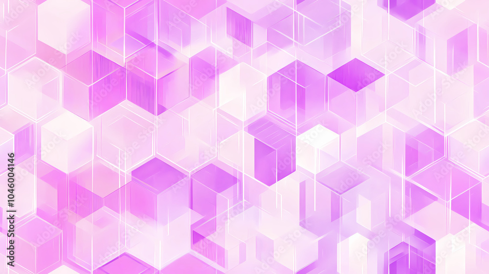 Vibrant Cubes in a Mesmerizing Purple Background Reflecting Modern Technology and Innovation