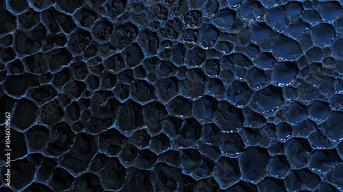 Grainy Dark Blue Abstract Gradient Background for Banner, Header, Poster or Design