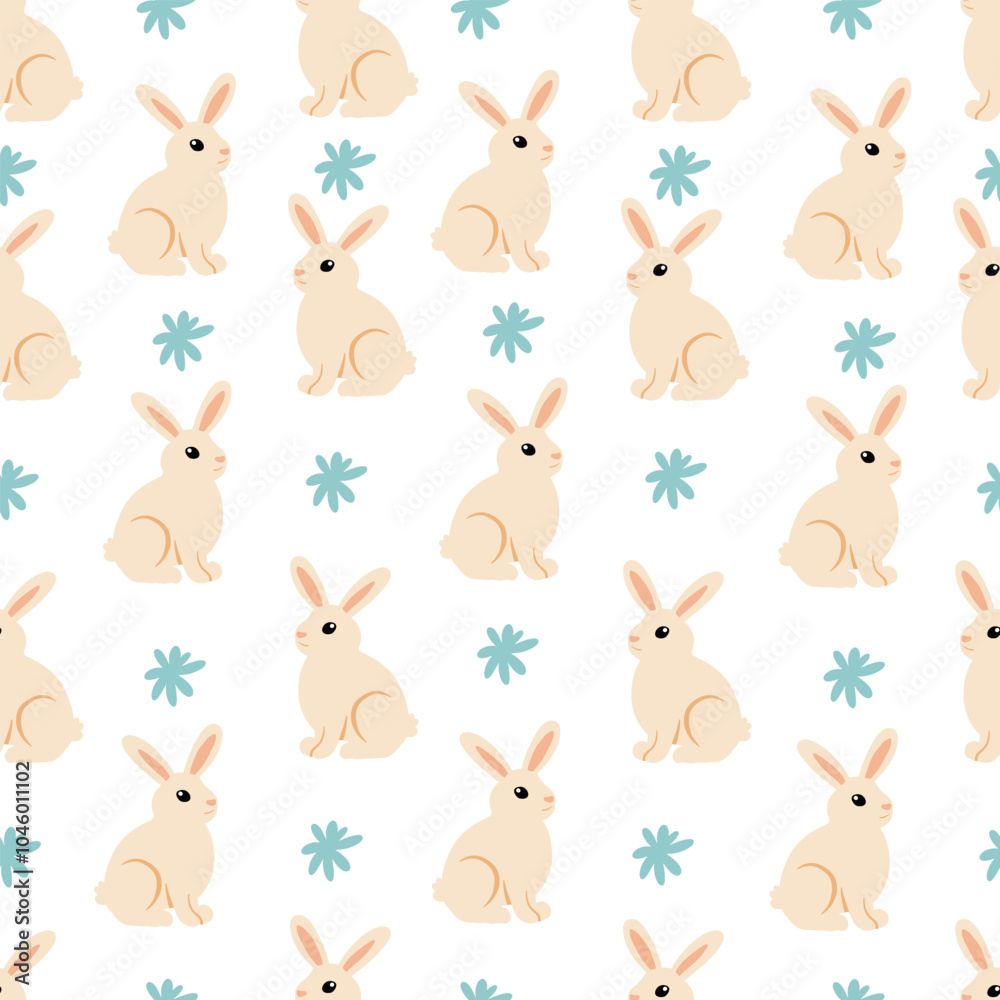 Easter pattern. Seamless Easter vector pattern for decoration
