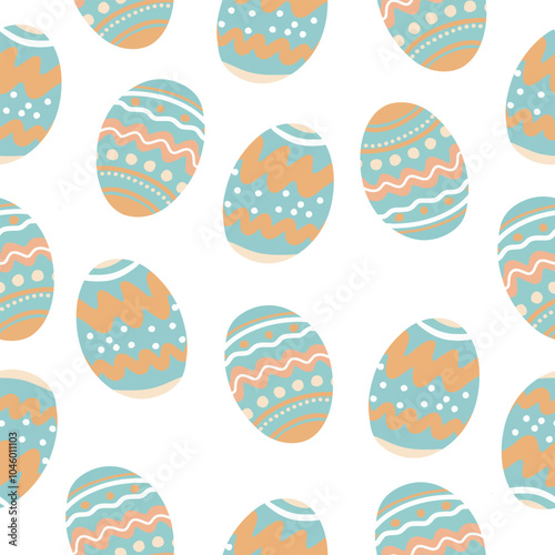 Easter pattern. Seamless Easter vector pattern for decoration