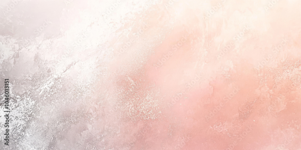 Fototapeta premium Soft peach to light gray grainy gradient abstract background, with a fine noise texture for an elegant, understated banner or header design