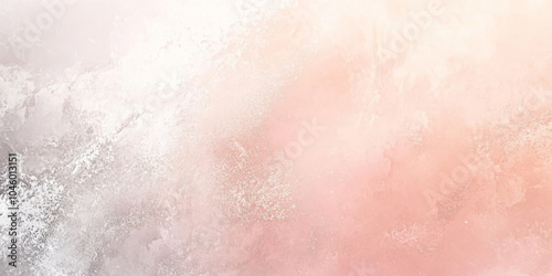 Soft peach to light gray grainy gradient abstract background, with a fine noise texture for an elegant, understated banner or header design photo