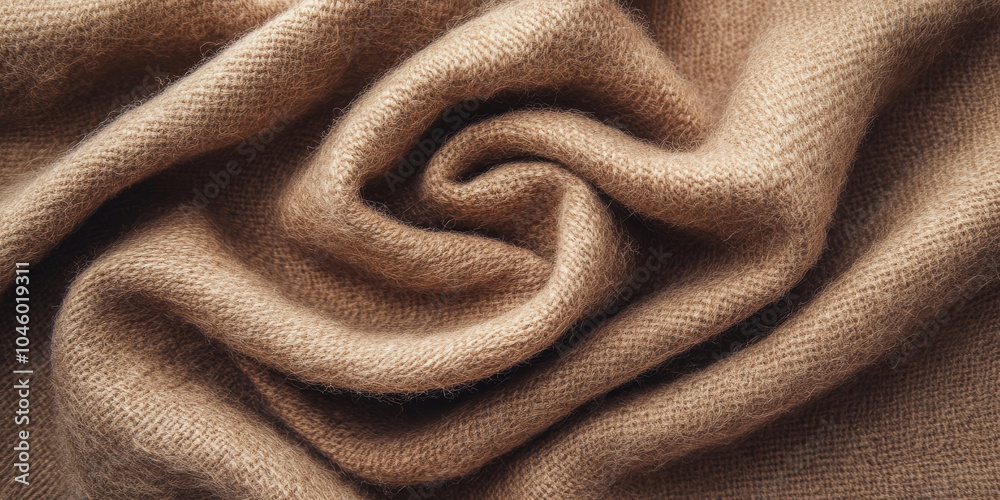 Cozy light brown fabric with a gentle pile, folded gracefully to reveal its soft texture and warm tones, suitable for a natural-themed background or design Cozy light brown fabric with a gentle pile, folded gracefully to reveal its soft texture and warm tones, suitable for a natural-themed background or design