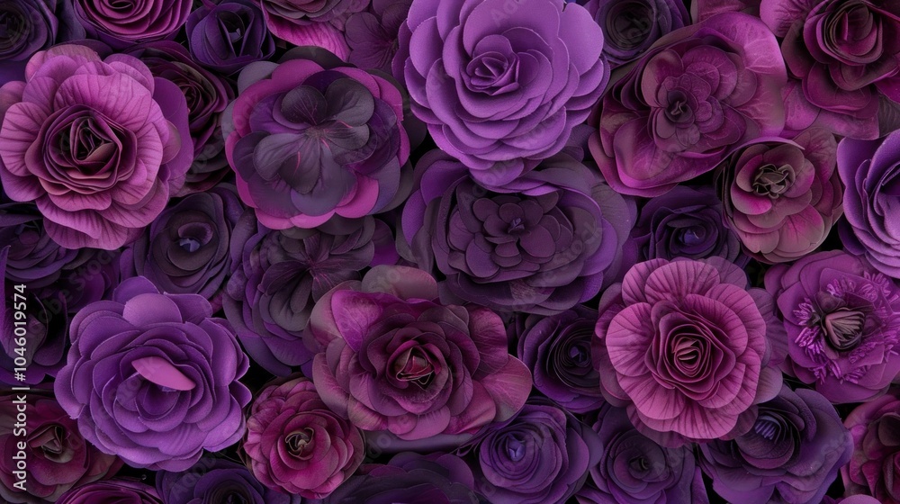 Fototapeta premium Curly Purple Cabbage: Close-Up for Floral or Vegetable Background