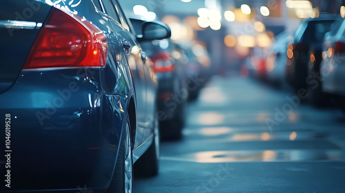 Wallpaper Mural Car parked at outdoor parking lot Used car for sale and rental service Car insurance background Automobile parking area Car dealership and dealer agent concept Automotive industry  Torontodigital.ca