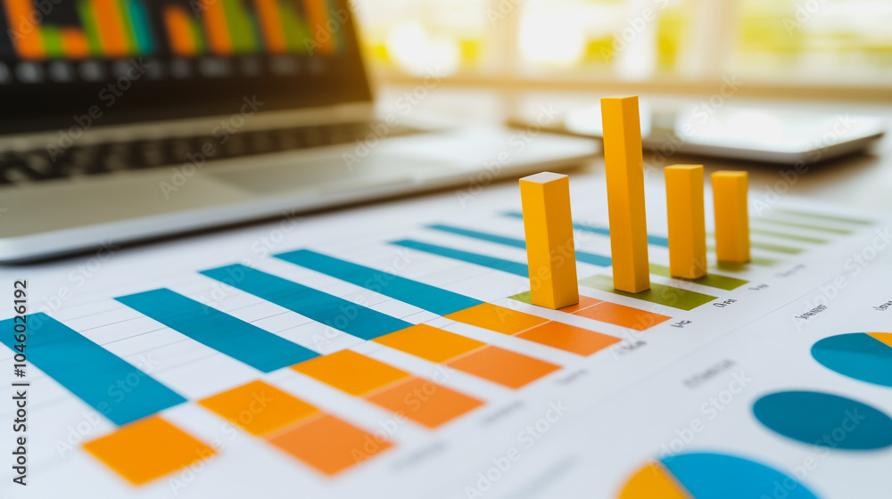 charts and graphs with statistics to innovative analyze business potential and forecast future development of companies growth. charts and graphs with statistics to innovative analyze business potential and forecast future development of companies growth.