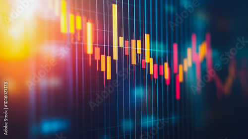 charts and graphs with statistics to innovative analyze business potential and forecast future development of companies growth.