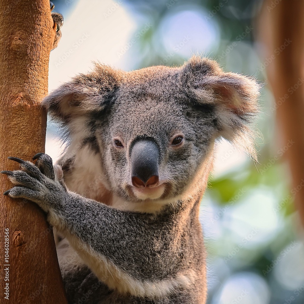 Fototapeta premium Koala are lazing around in the trees