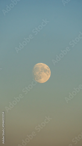 Serene Moonset over Estavayer le Lac, Switzerland photo