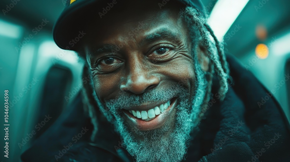 The image features an elderly man with a radiant, joyful smile, capturing a moment of happiness, with a blurred background enhancing the focus on his face. The image features an elderly man with a radiant, joyful smile, capturing a moment of happiness, with a blurred background enhancing the focus on his face.