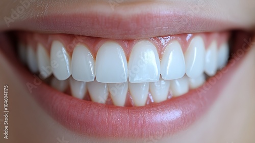 Side-by-side smile comparison after teeth whitening, focusing on the instant brightness and cleanliness of teeth, sharp detail, Realistic Style, High-Contrast