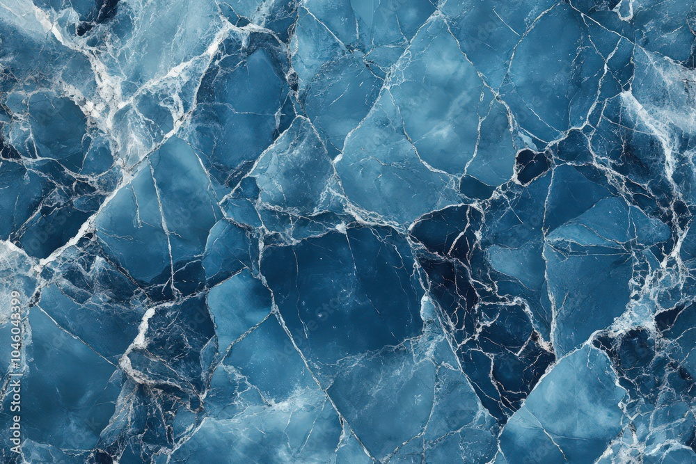 Blue marble wallpaper with intricate veining patterns and a polished finish Blue marble wallpaper with intricate veining patterns and a polished finish