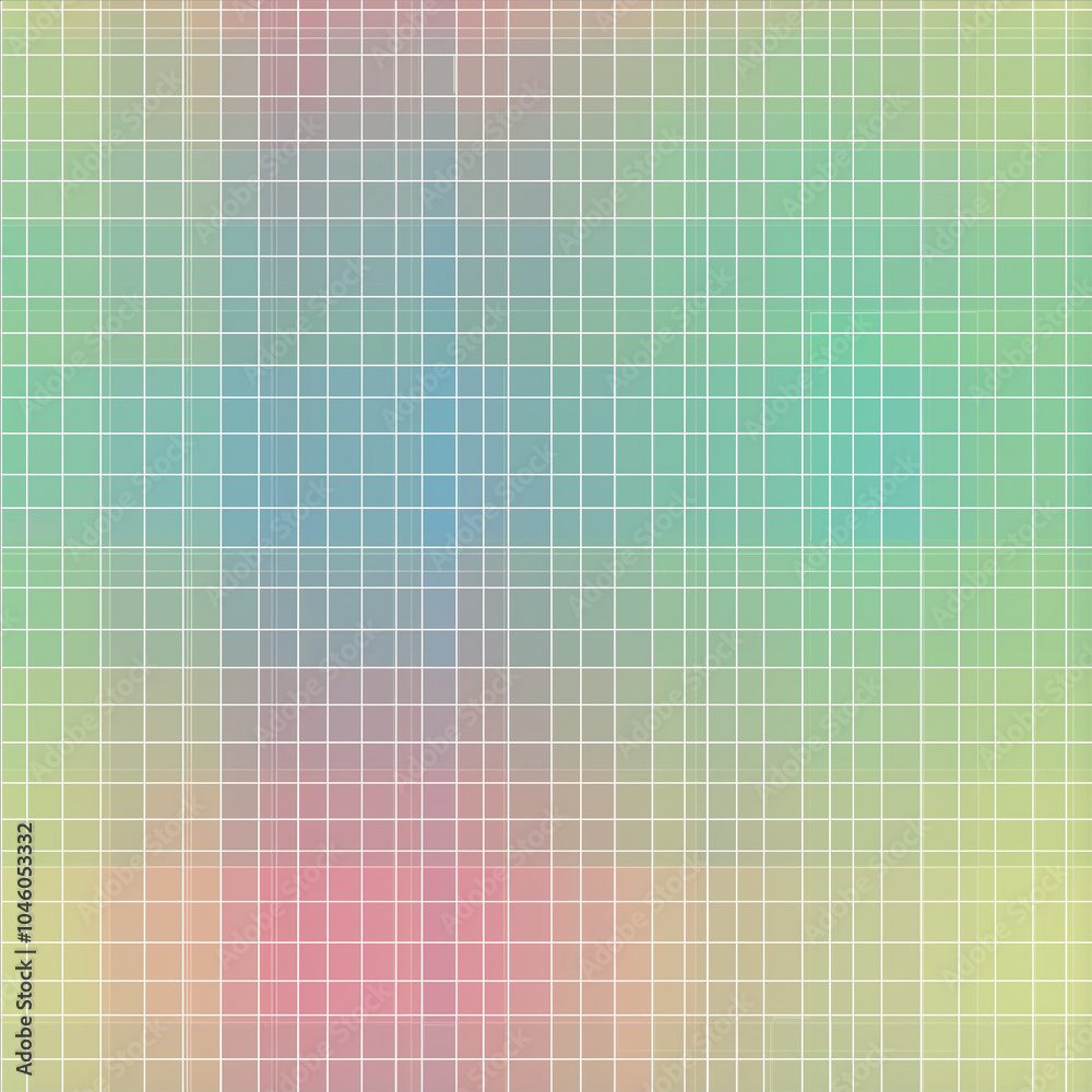 seamless background tile, Pastel grid pattern in soft rainbow colors seamless background tile, Pastel grid pattern in soft rainbow colors