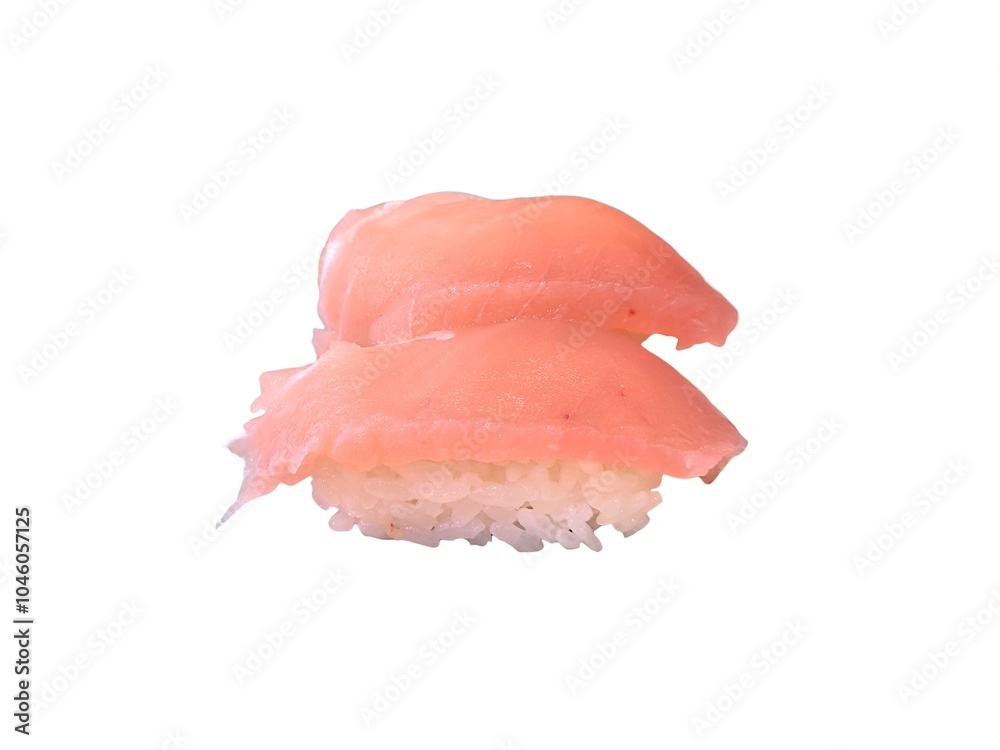 Fresh sushi isolated on white background. Raw fish and seafood. Japanese food menu Fresh sushi isolated on white background. Raw fish and seafood. Japanese food menu
