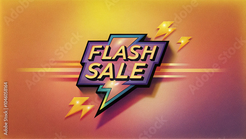 Flash sale promotional sticker template