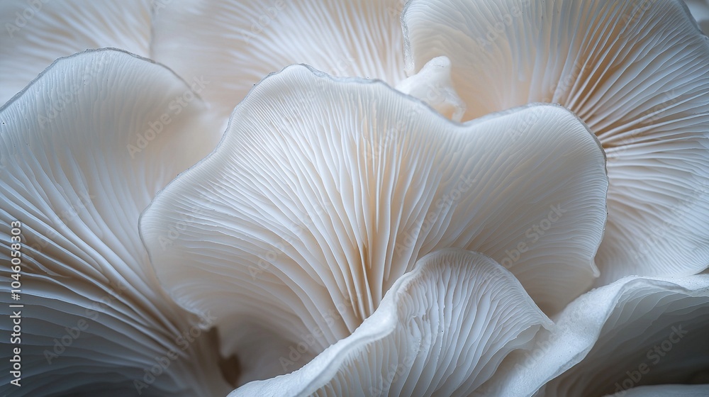   A sharp image of a white flower's center with fuzzy petals in focus