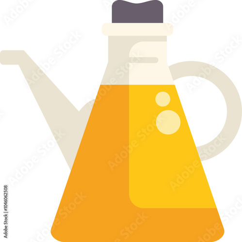 Olive oil dispenser with a spout, pouring oil, ideal for cooking and salad dressing