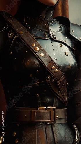 Close-up of a Medieval Knight's Armor photo