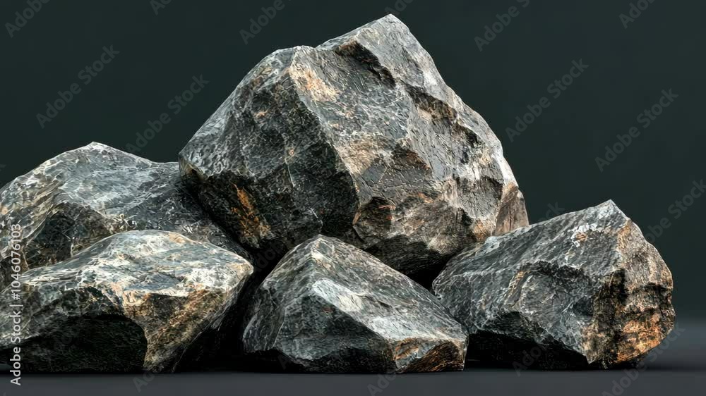 A group of grey rocks are stacked on top of each other A group of grey rocks are stacked on top of each other