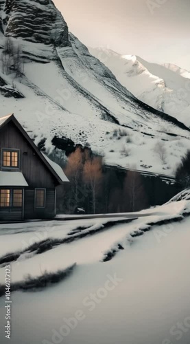 Beautiful house in the mountain