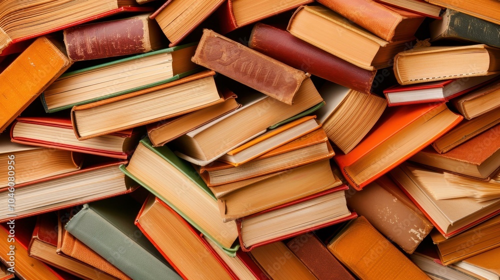 A vibrant stack of books, perfect for enriching minds and fueling the joy of learning during leisure time. A vibrant stack of books, perfect for enriching minds and fueling the joy of learning during leisure time.