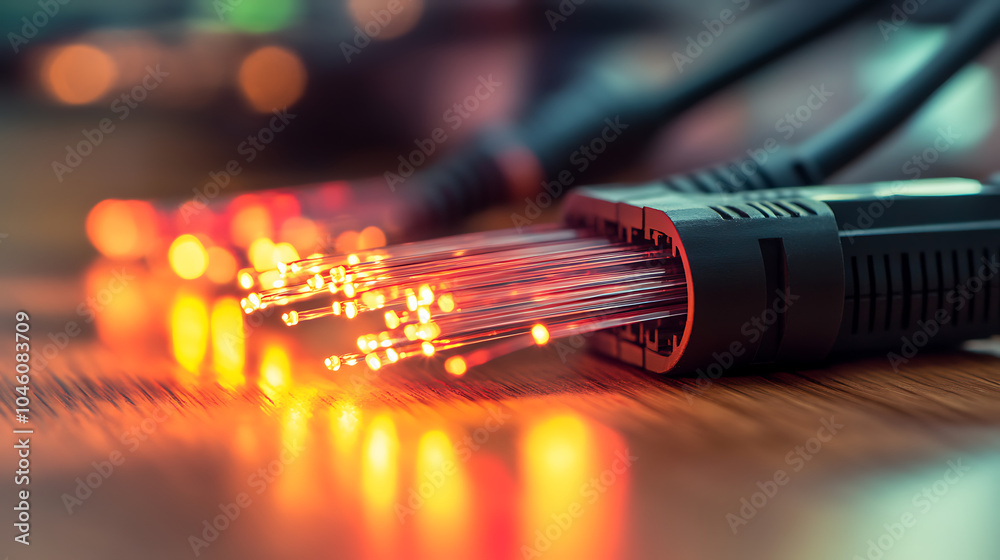 attenuator fiber isolated on a wooden table
