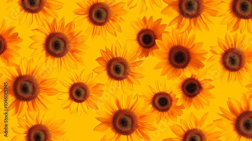 beautiful yellow sunflower background