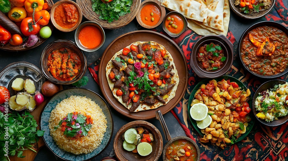 traditional greek dishes. greek food background traditional greek dishes. greek food background