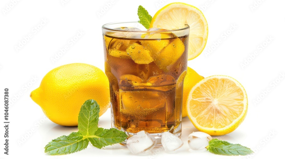 Refreshing Iced Tea with Lemon and Mint Refreshing Iced Tea with Lemon and Mint