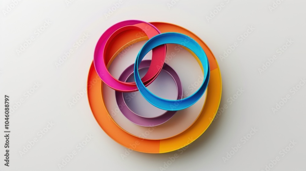 Colorful Interlocking Rings Colorful Interlocking Rings