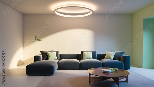 Describe a Minimalist Interior Design Describe a minimalist interior hallway with natural elements and a bright, airy ambiance 