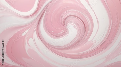 Pink and white abstract marble swirl background pattern