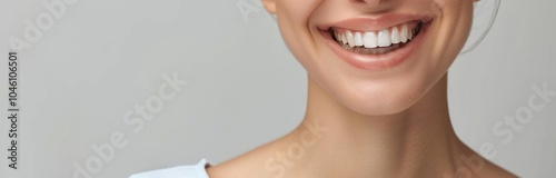 Straightening journey: orthodontic bracket or brace, focusing on dental treatment concept designed to correct misaligned teeth, enhance oral function, boost confidence with beautifully aligned smile. photo