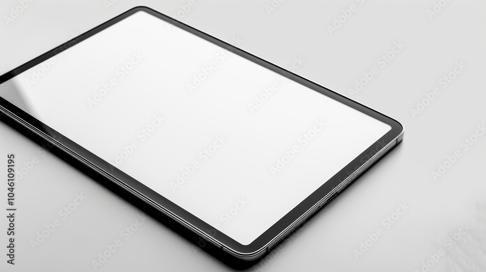 Black Tablet on White Surface Black Tablet on White Surface