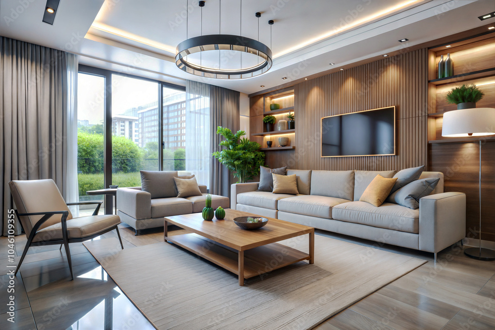 Fototapeta premium Modern Living Room Interior Design