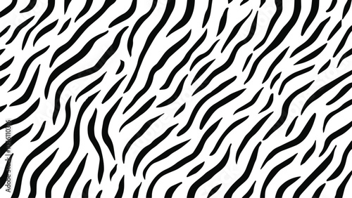 Abstract zebra print pattern. Zebra stripes pattern vector.