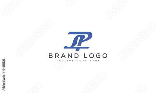 letter pl logo design vector template design for brand.