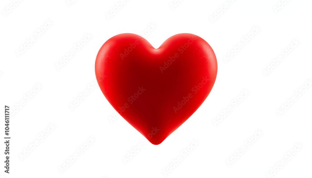 Red Heart isolated with white highlights, png Red Heart isolated with white highlights, png