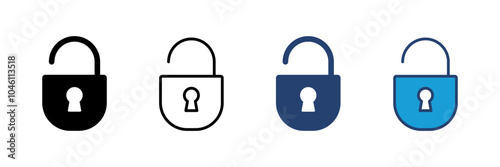 Lock icon vector. Padlock icon vector. Encryption icon. Security symbol