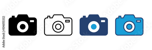 Camera icon vector. photo camera icon. camera photography icon.