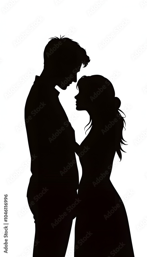 Dating couple scene, love confession isolated with white highlights, png Dating couple scene, love confession isolated with white highlights, png