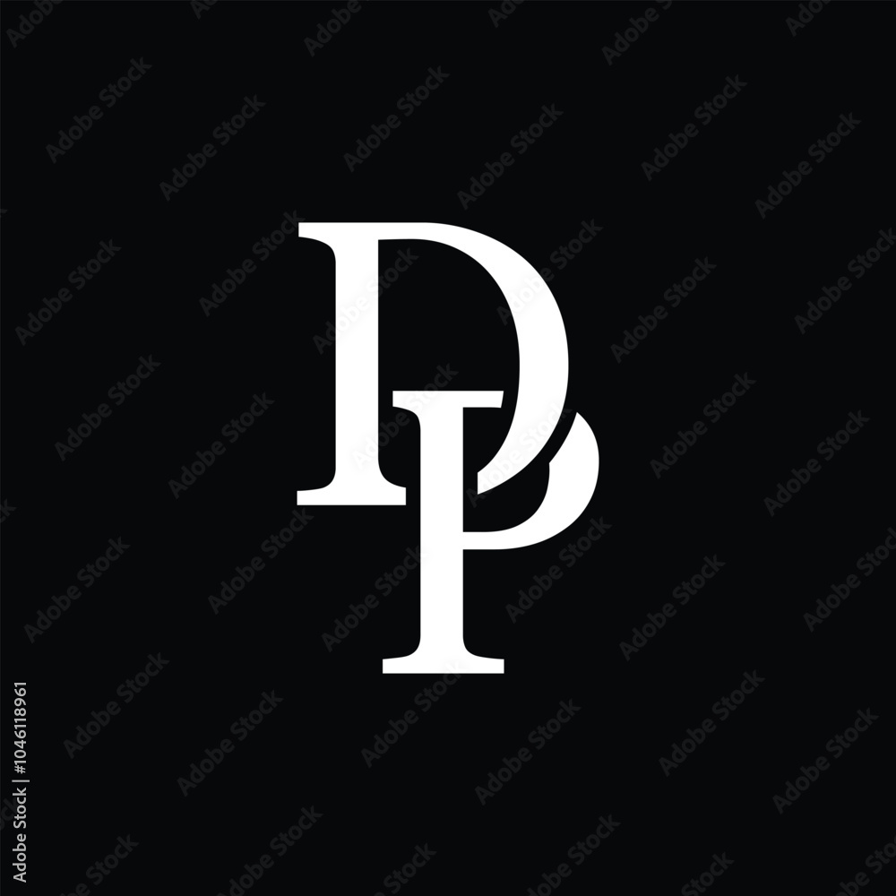 DP letter logo concept isolated on white background. PD Letter Logo DP letter logo concept isolated on white background. PD Letter Logo